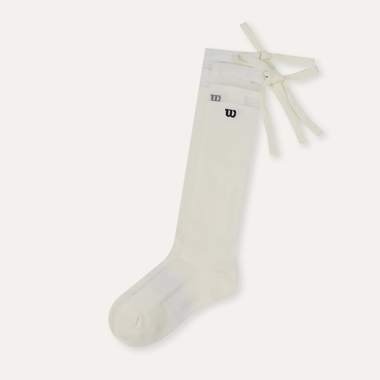 蝴蝶結 過膝襪 W (3color)