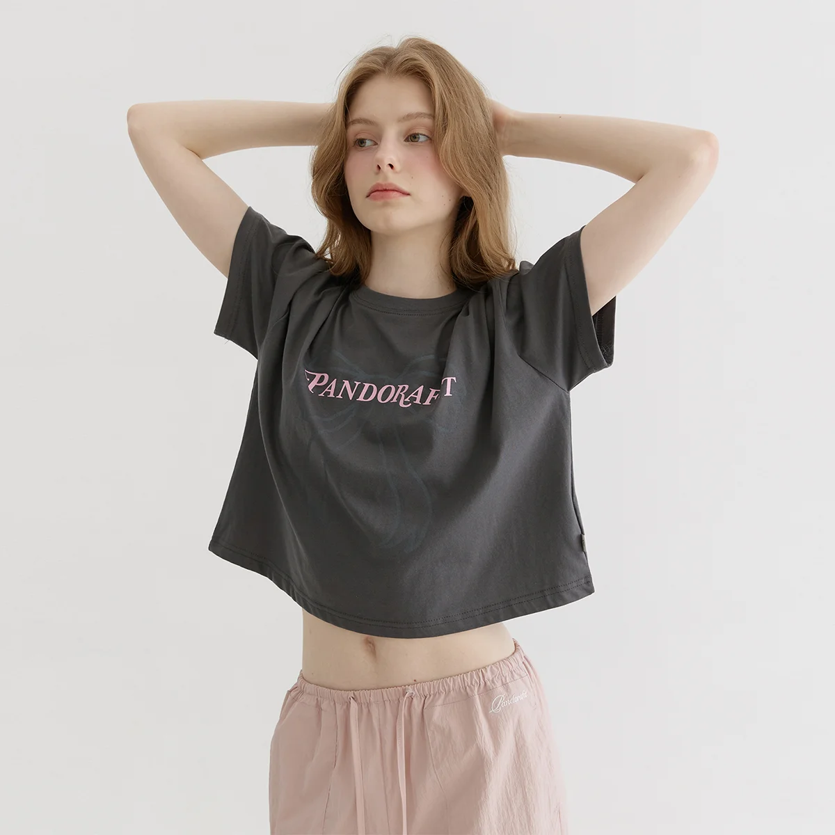 Ribbon T-shirts (dark gray)
