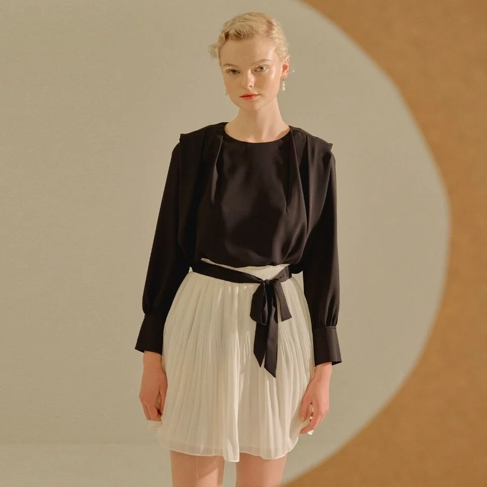 pleated blouse SWBLKI0300