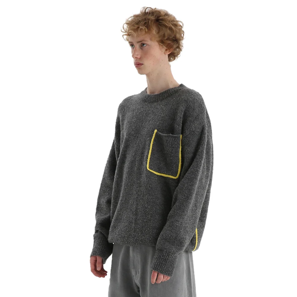 LINE KNIT GREY
