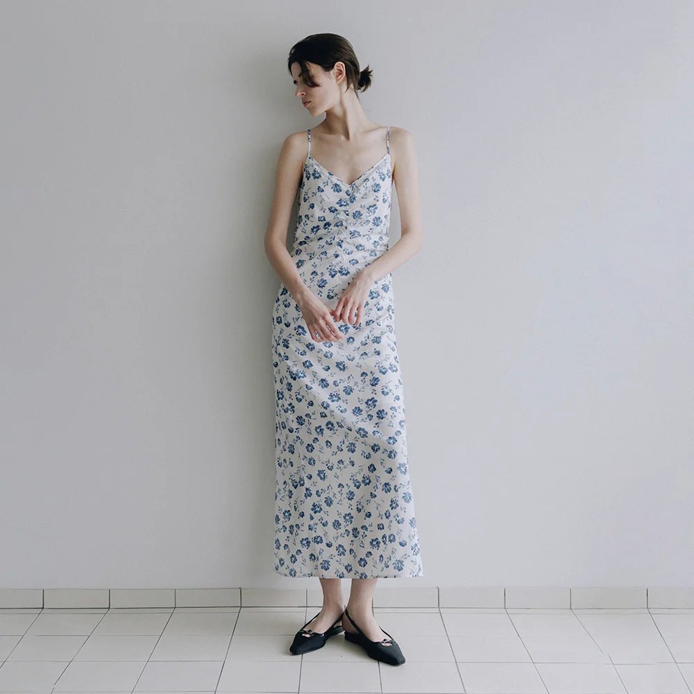 Shirred String Sleeveless Dress SW6MO796-22