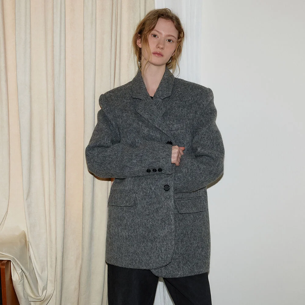 Blur Wool Jacket (Gray)