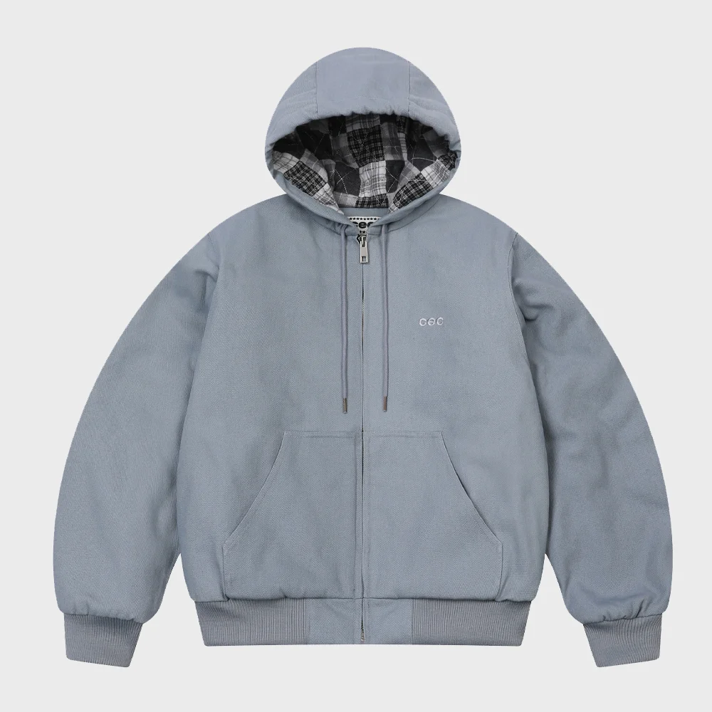 CEC CATION OXFORD WORK ZIP-UP HOODIE(SKY BLUE)