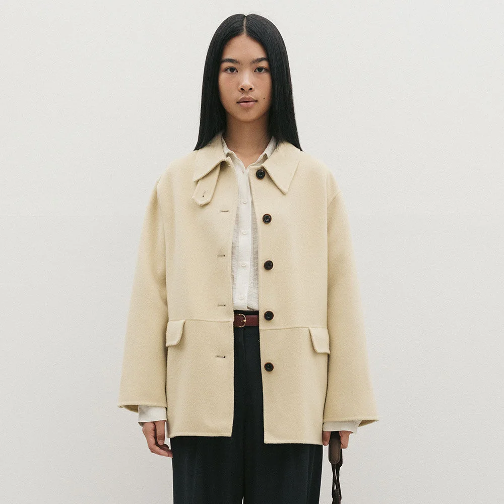 Handmade Half Coat(Butter)