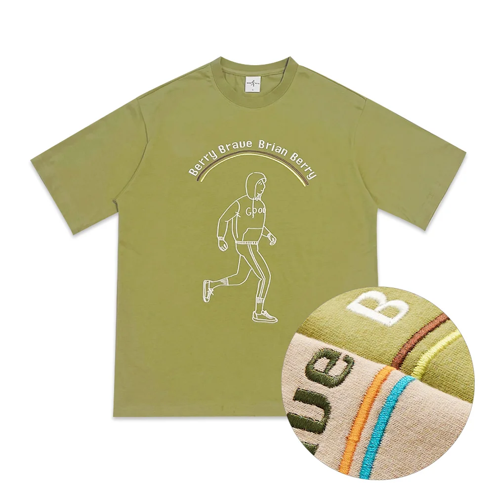 SIGNATURE BOLD HALF TEE_LEAF GREEN