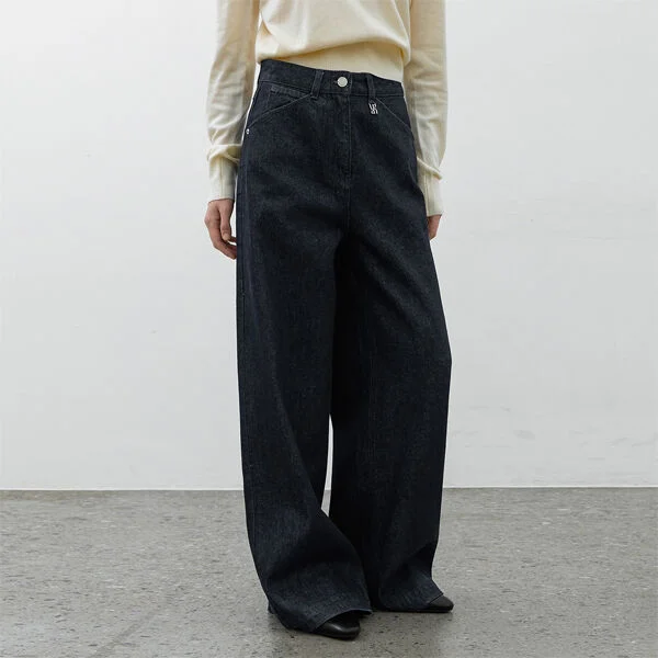 ESSENTIAL INDIGO WIDE PANTS(PT-5703)