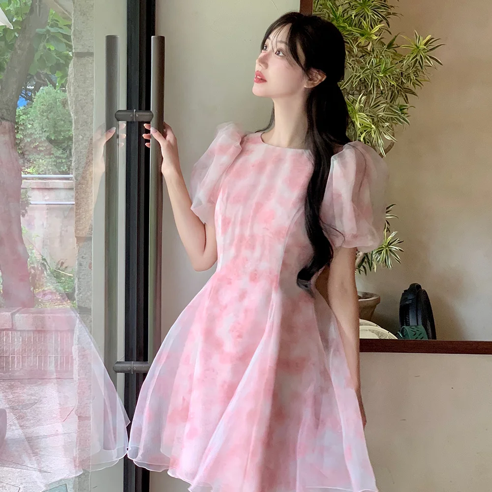 Roman Organza Mini-Dress