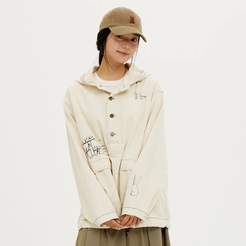 Kinoko Village 牛仔 風褸(IVORY)