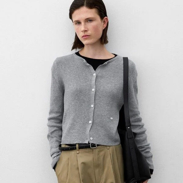 ESSENTIAL NOAH CROP CARDIGAN (Z-CD-2223)