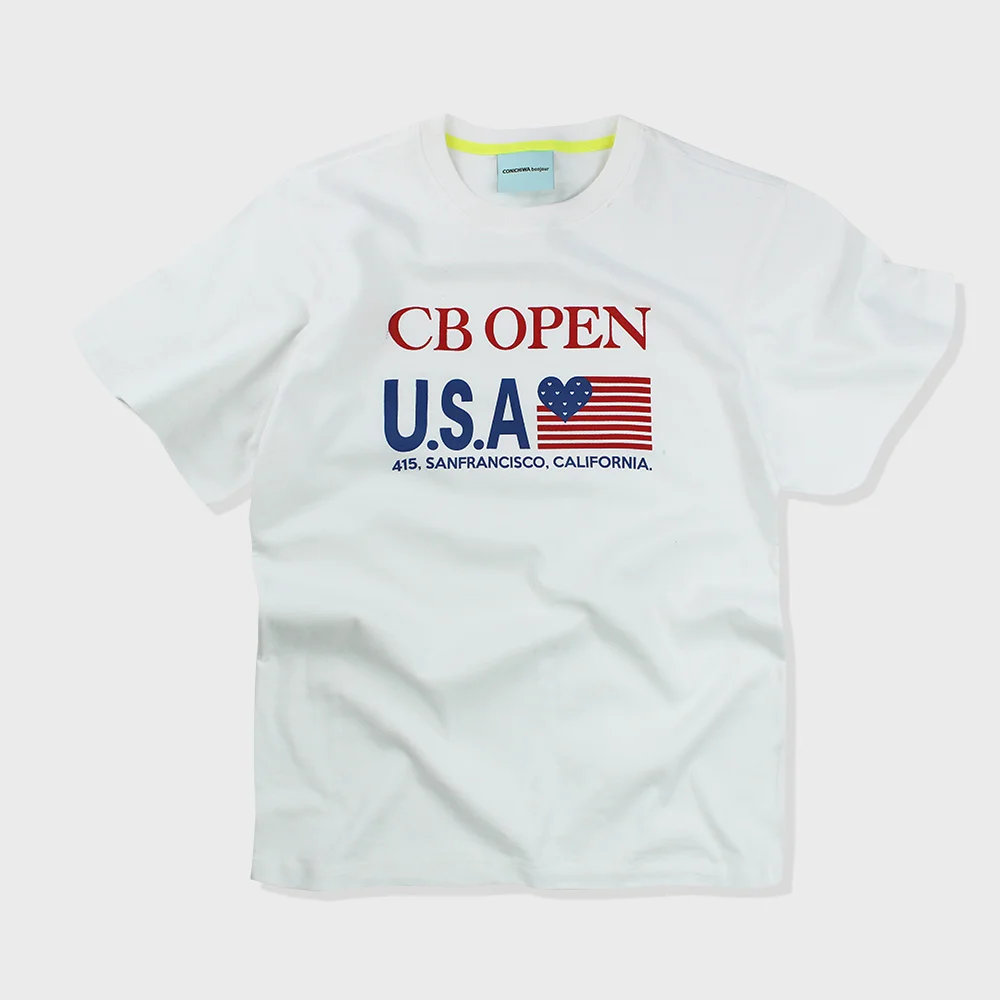 classic spo T(WHITE/RD)