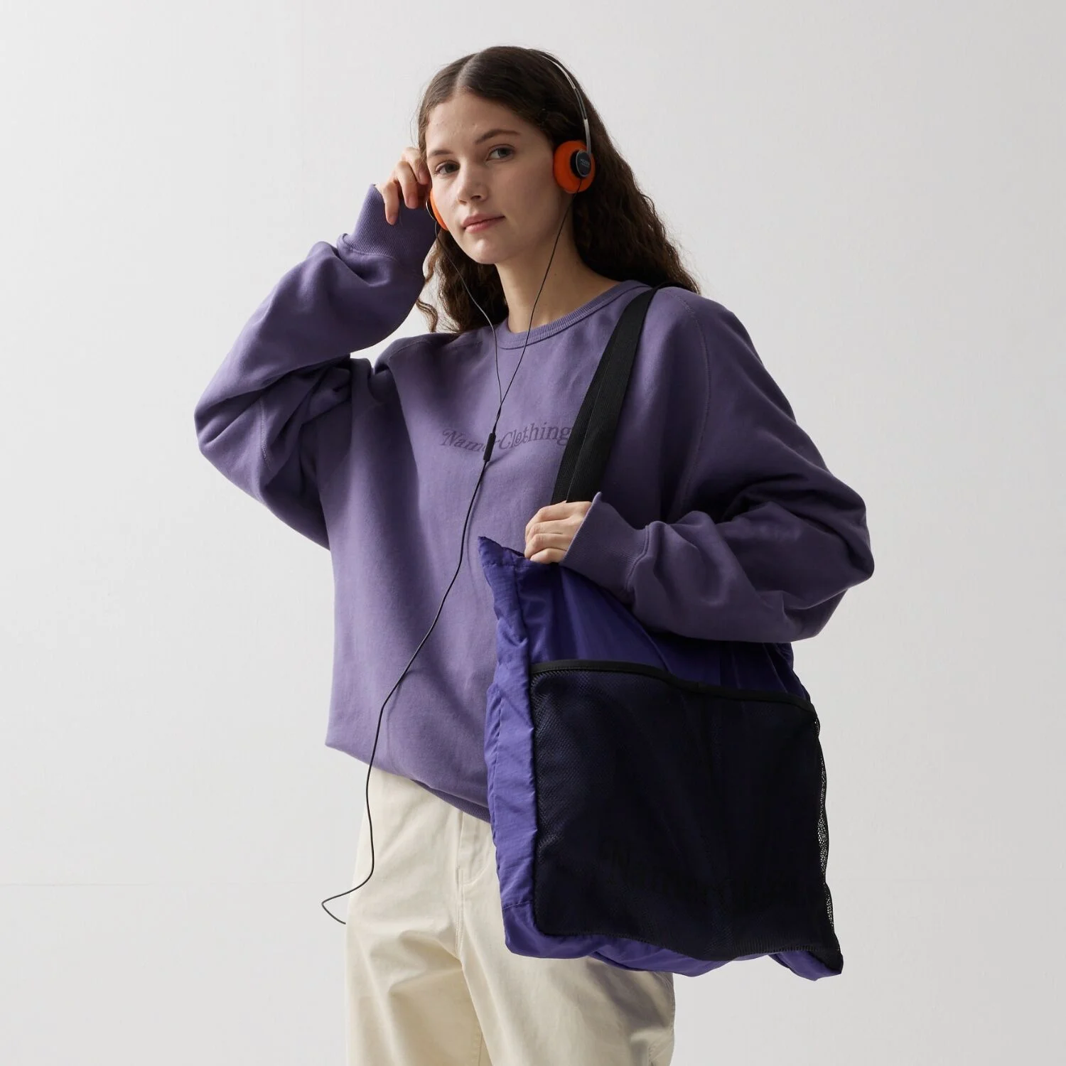 COASTAL MESH TOTE BAG PURPLE