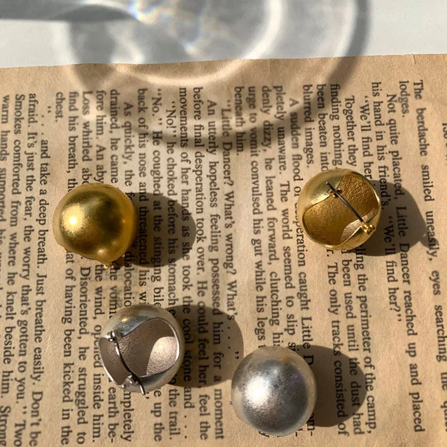 Unique Drop Ball Round Earring