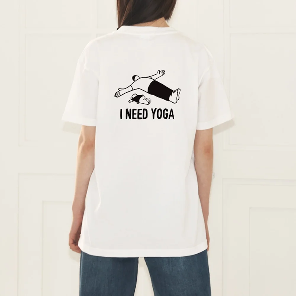 Choi Ha-yeon 藝術家, I NEED YOGA 01 短袖 T恤