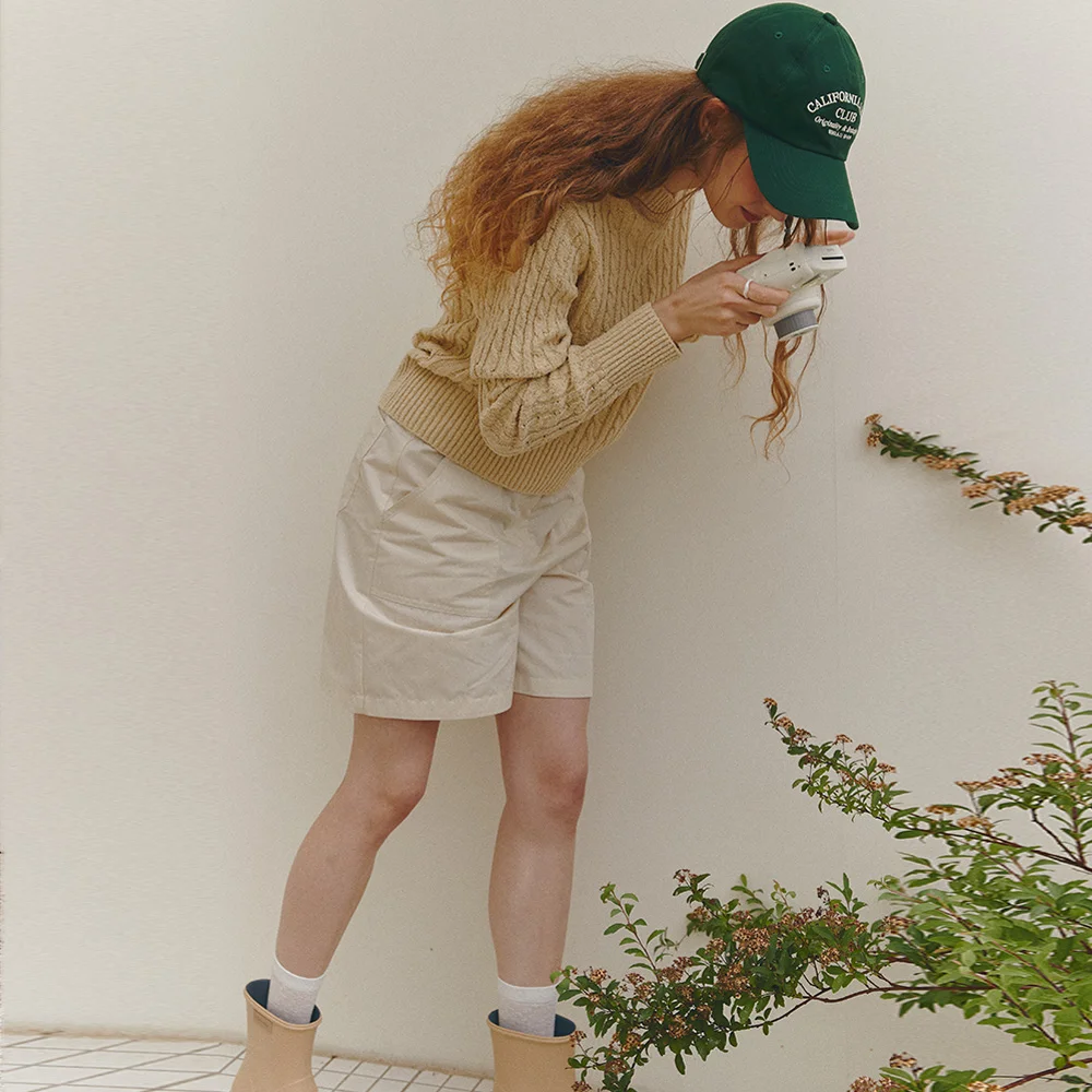 OUT POCKET BERMUDA PANTS(cream ivory)