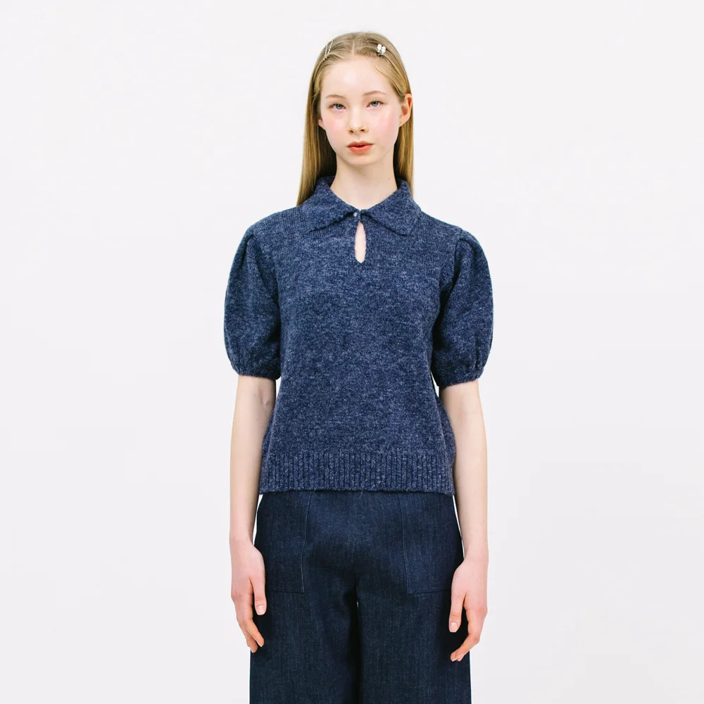 bon bon knit top_dark night