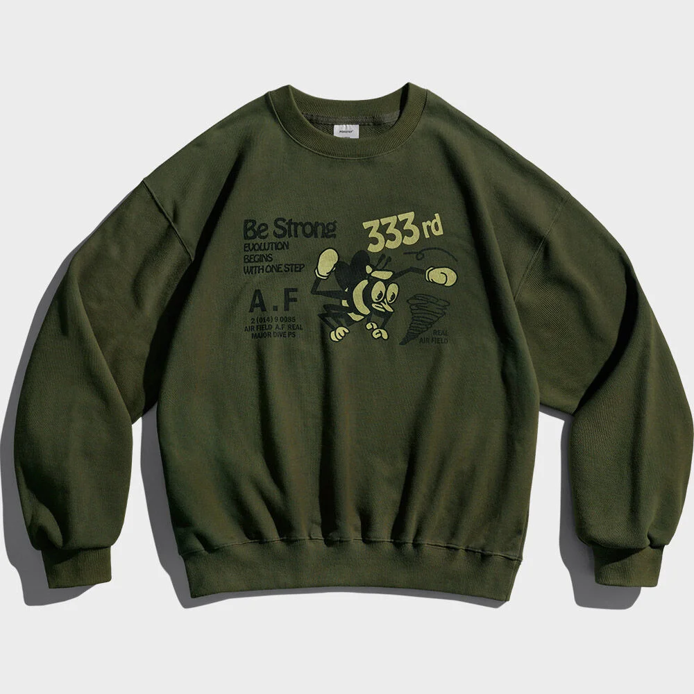 要堅強厚磅長袖上衣 深海軍藍 SMMT4589