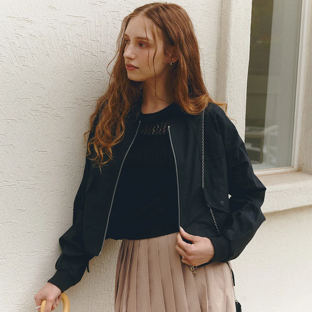 STRING BLOUSON JUMPER (moat black)