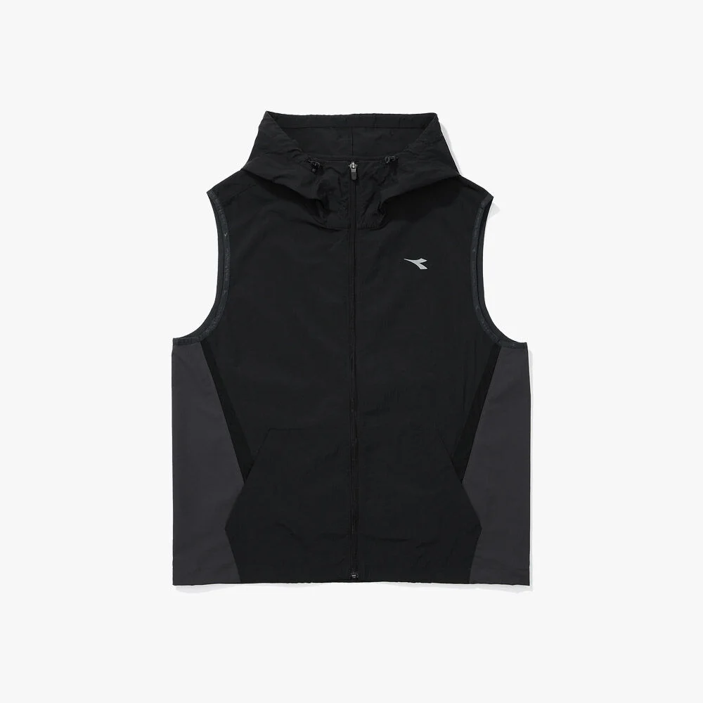 防護面罩 跑步 連帽衫 拉鏈 BLACK