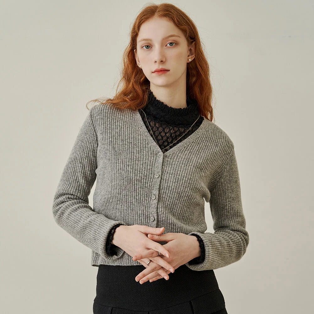 Coco mini golgi cardigan - grey