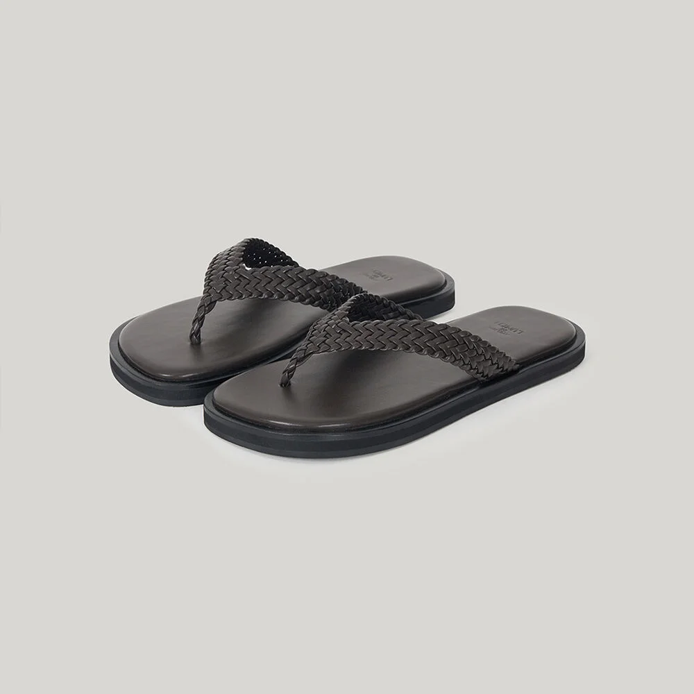 WOVEN FLIP (DARK BROWN)