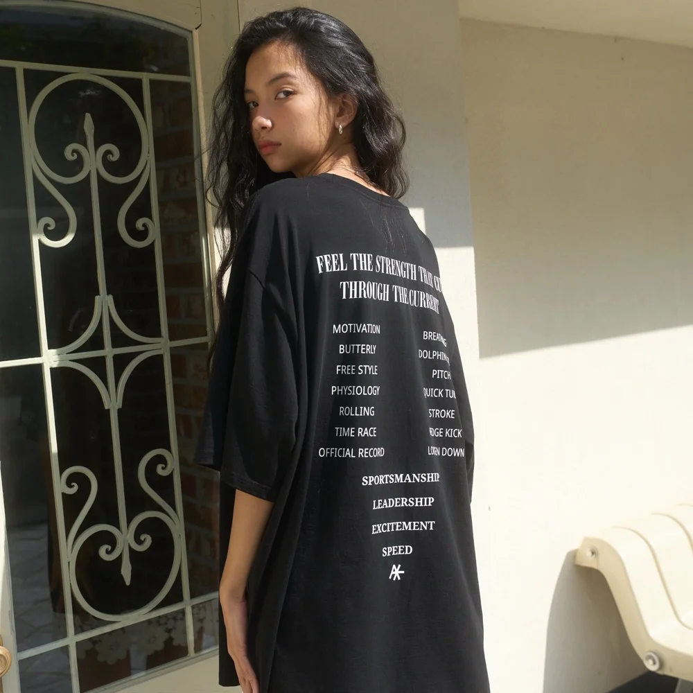 Swimmer Overfit T-shirt / Black