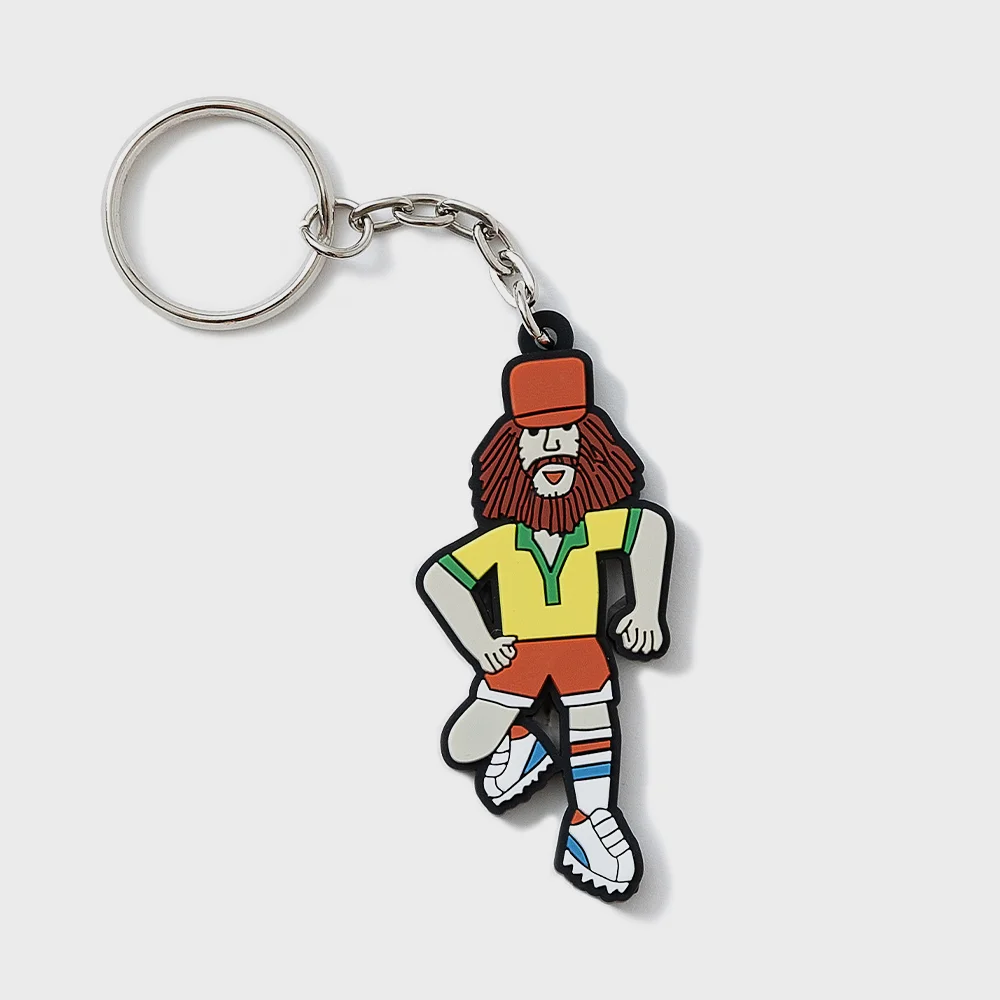 RUN IS GOOD RUBBER KEYCHAIN