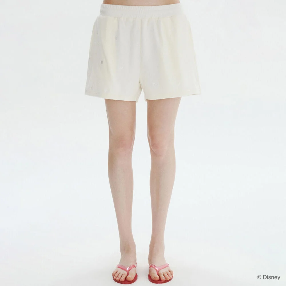 All-over Mickey_Terry Shorts (Ivory)