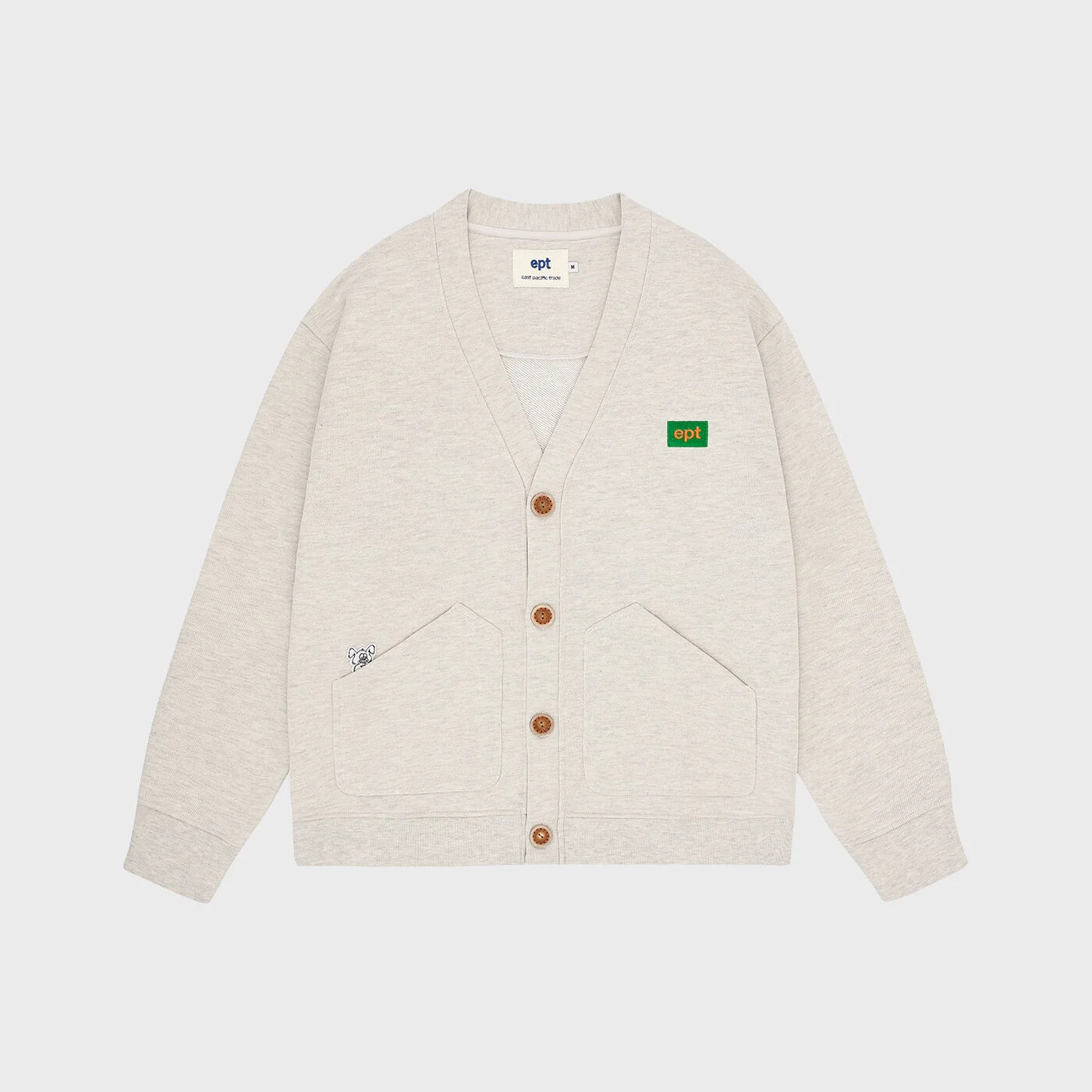 NIBBLE SWEAT CARDIGAN (OTMEAL)