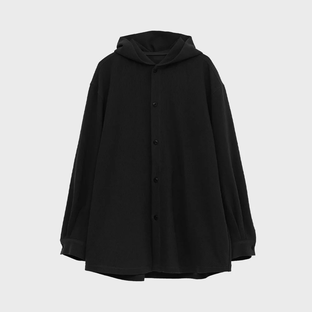 Hood Shirt Jacket (Black)