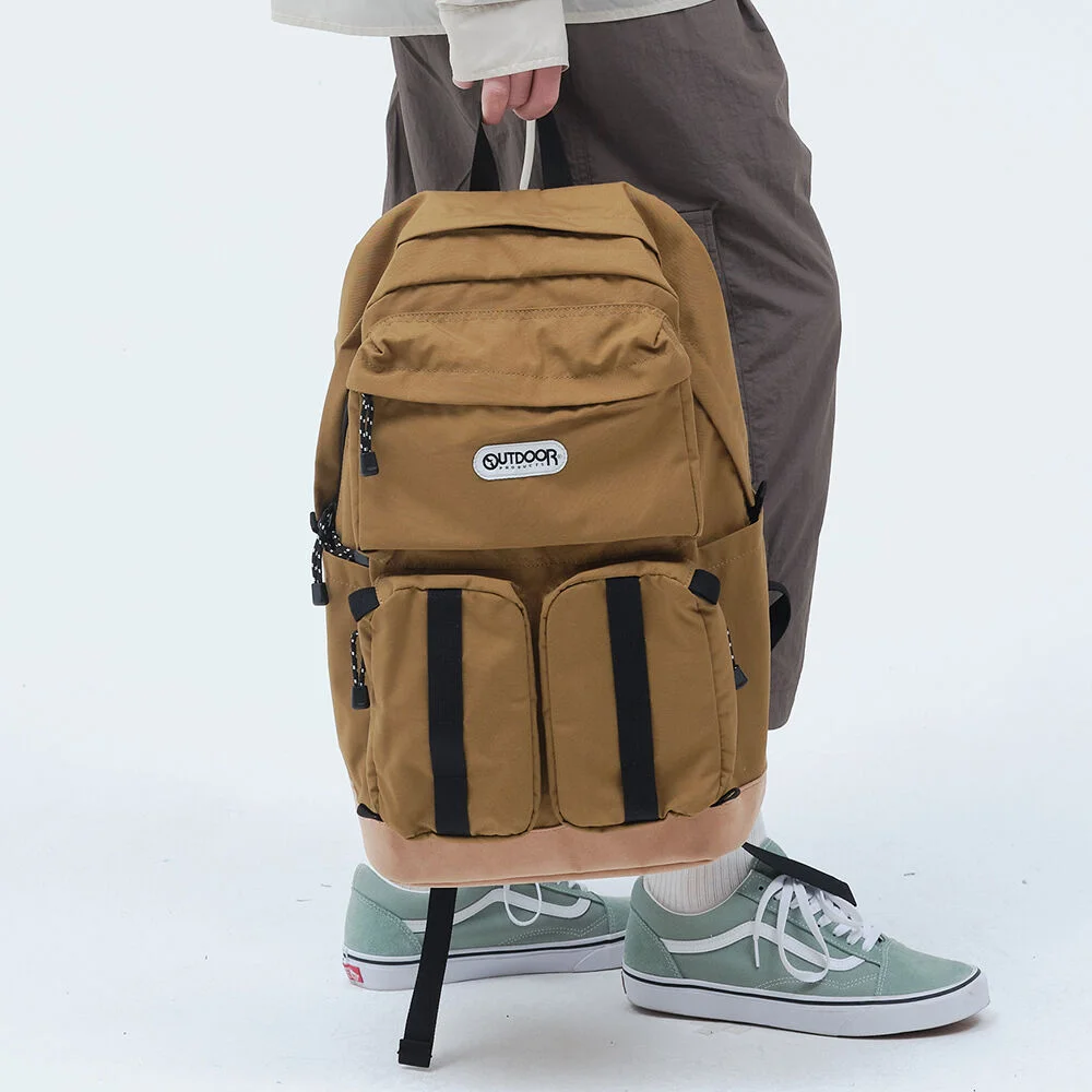 經典 口袋收納 Daypack (米色)
