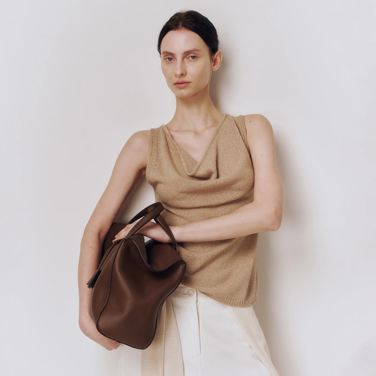Sorie Cowlneck Top Sand