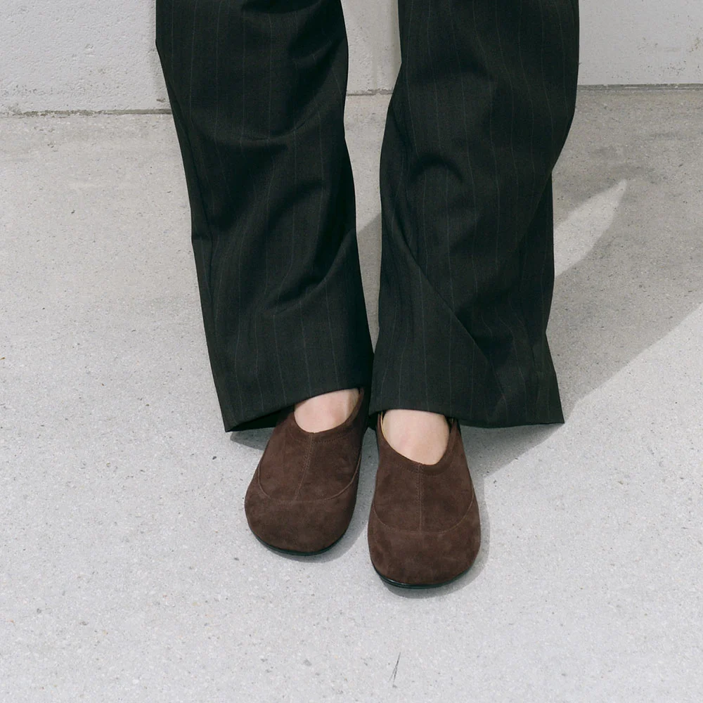 Rosy flat shoes (Brown)