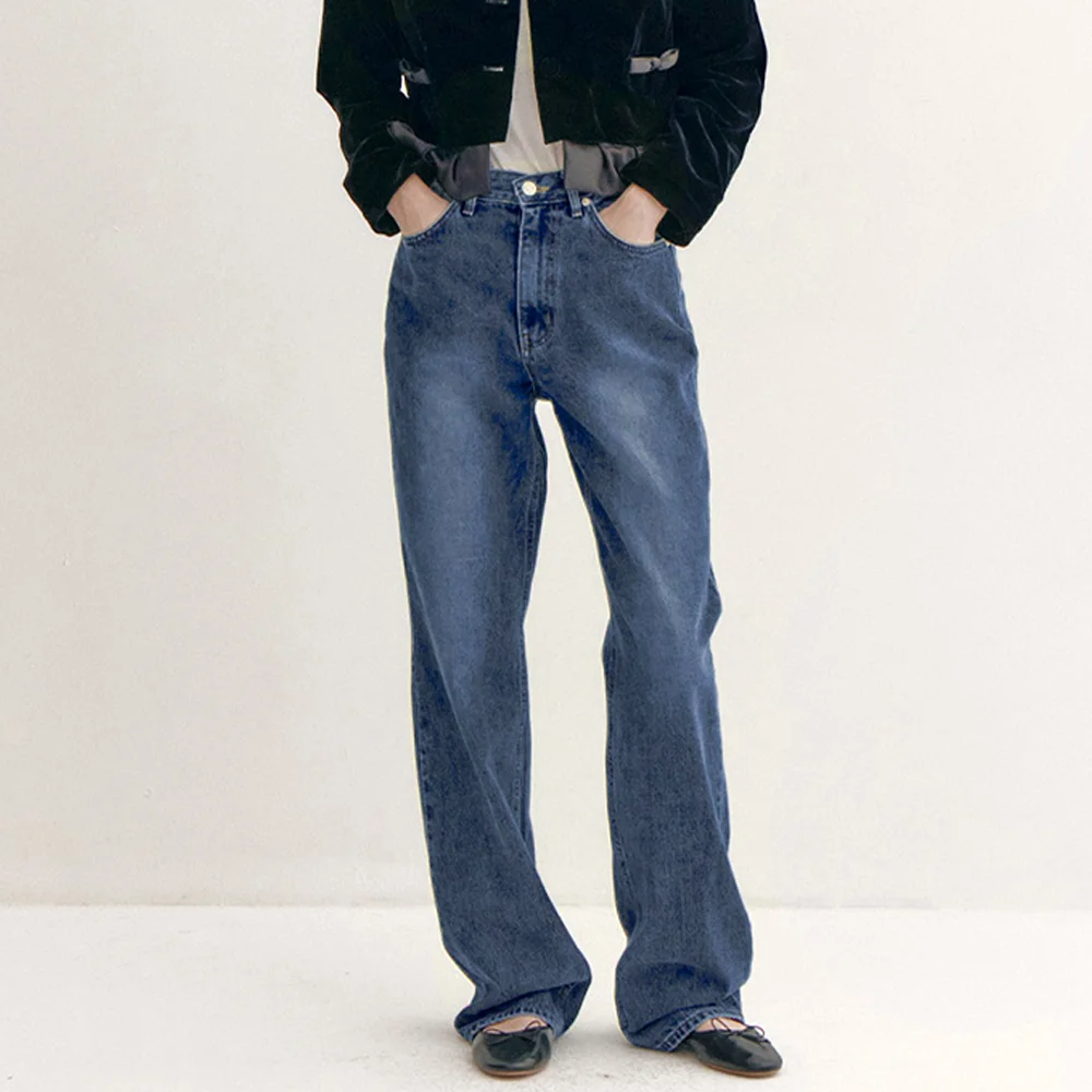Heart Pocket Denim Pants_Relaxed Fit