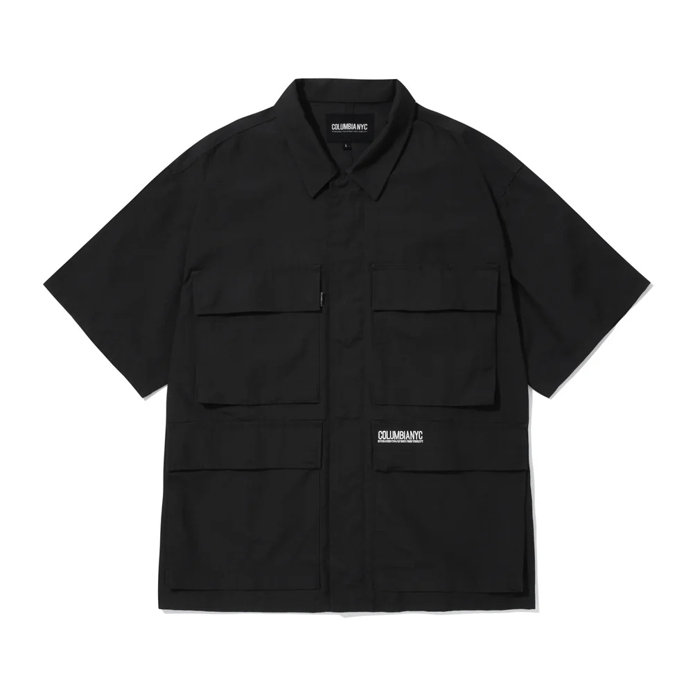 NYC BLACKSERIES UTILITY S/S SHIRTS JACKET 黑色