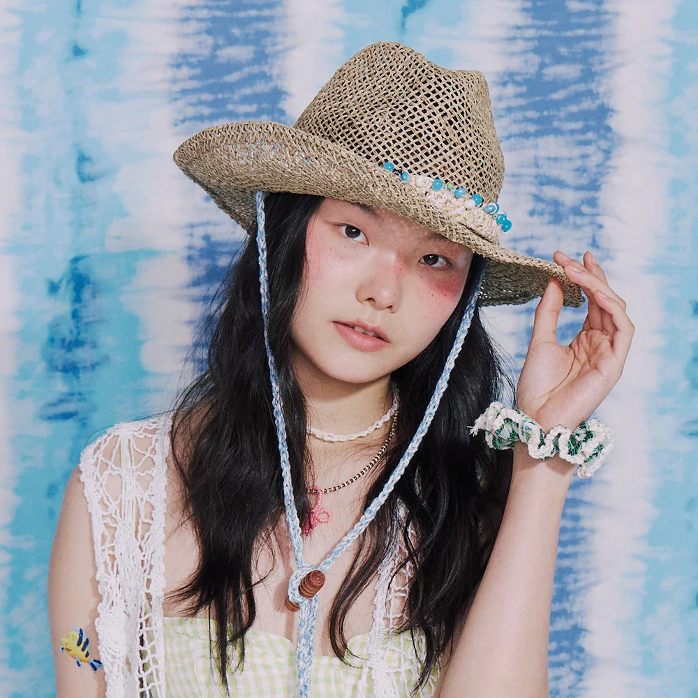 SAND STRAW BLUE
