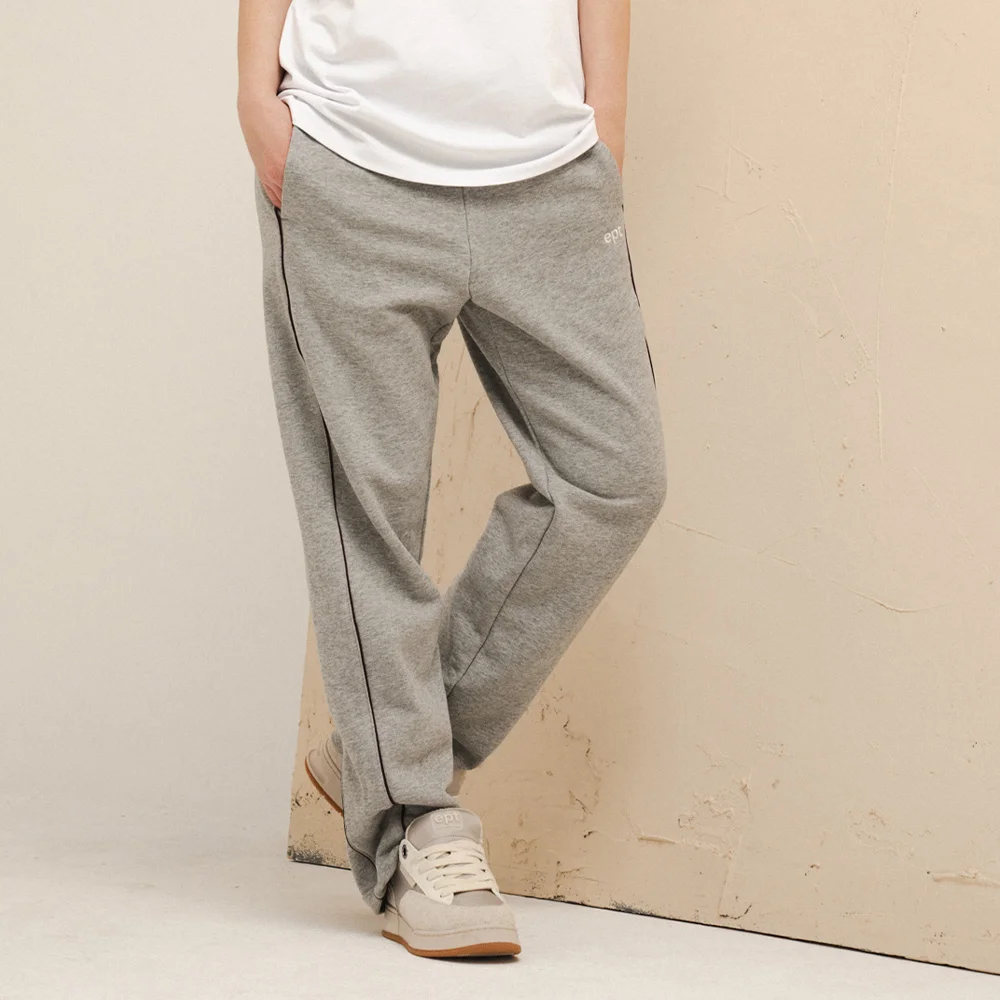 PIPING TRACK PANTS (H/GREY)