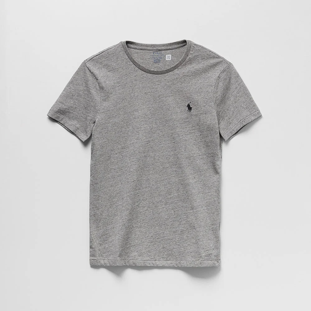 訂製 修身 圓領 T恤 (DARK GREY)