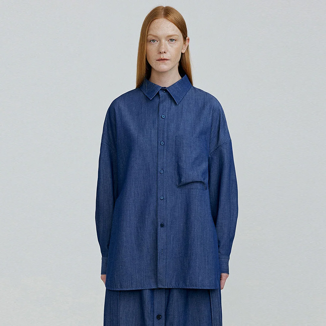 URBAN overfit denim shirts