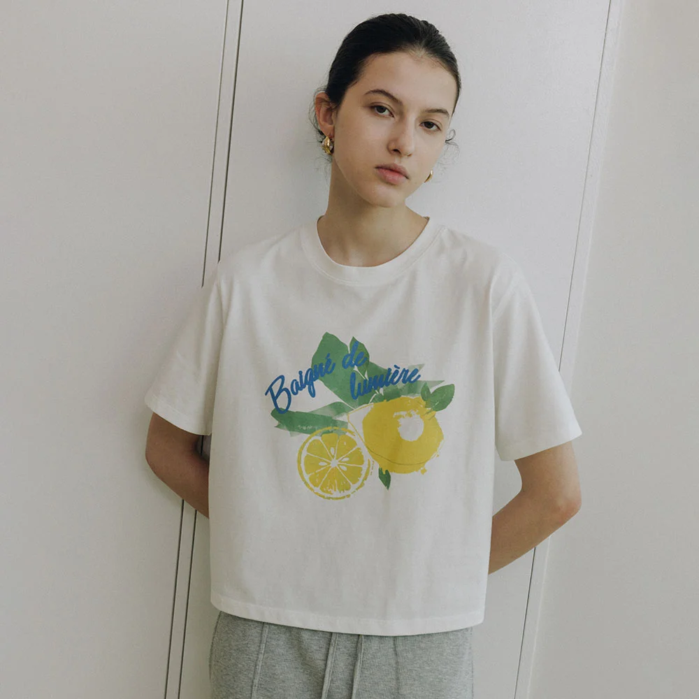 Lemon Graphic Half-Sleeve T-Shirt SW6ME771-01