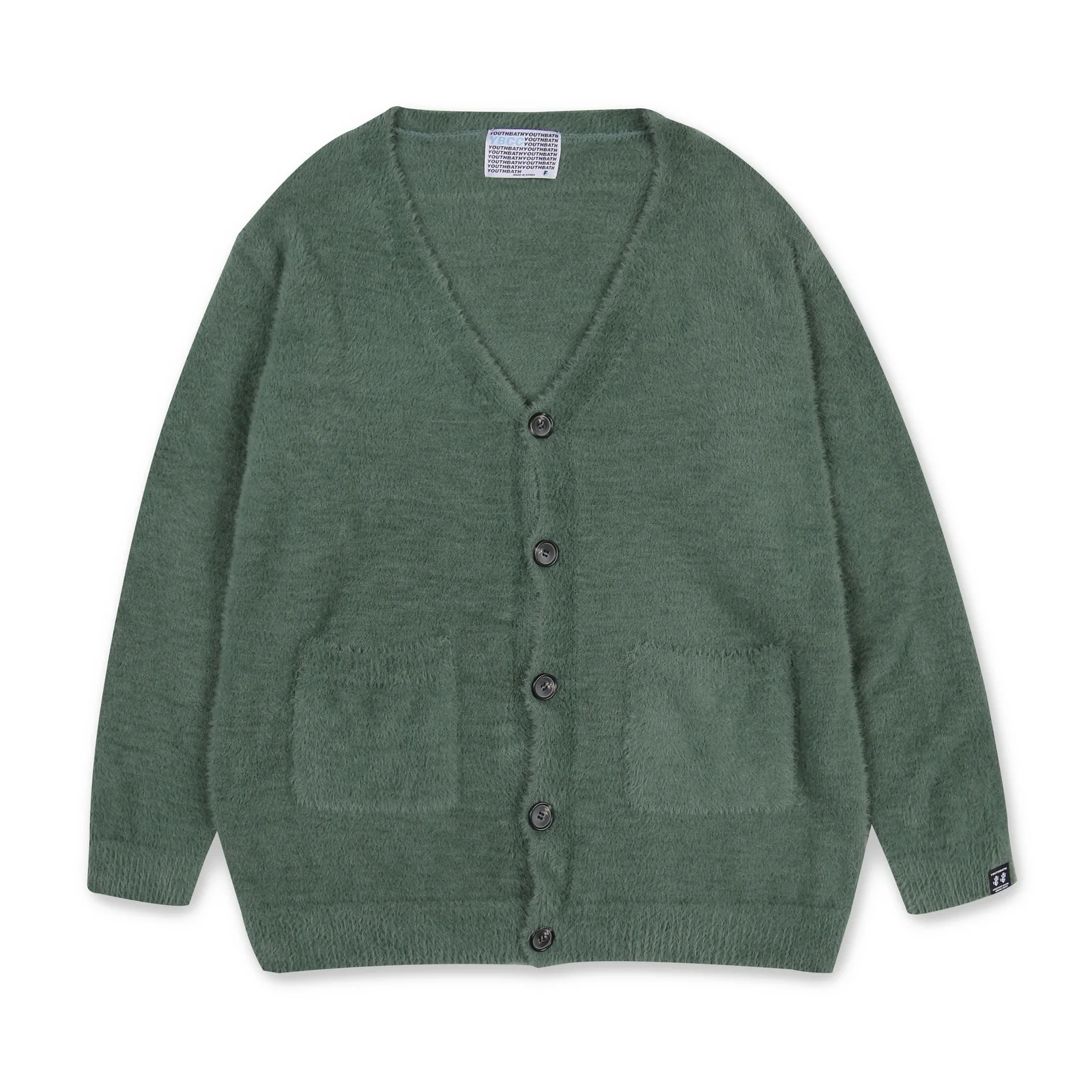 ANGORA KNIT CARDIGAN_KHAKI