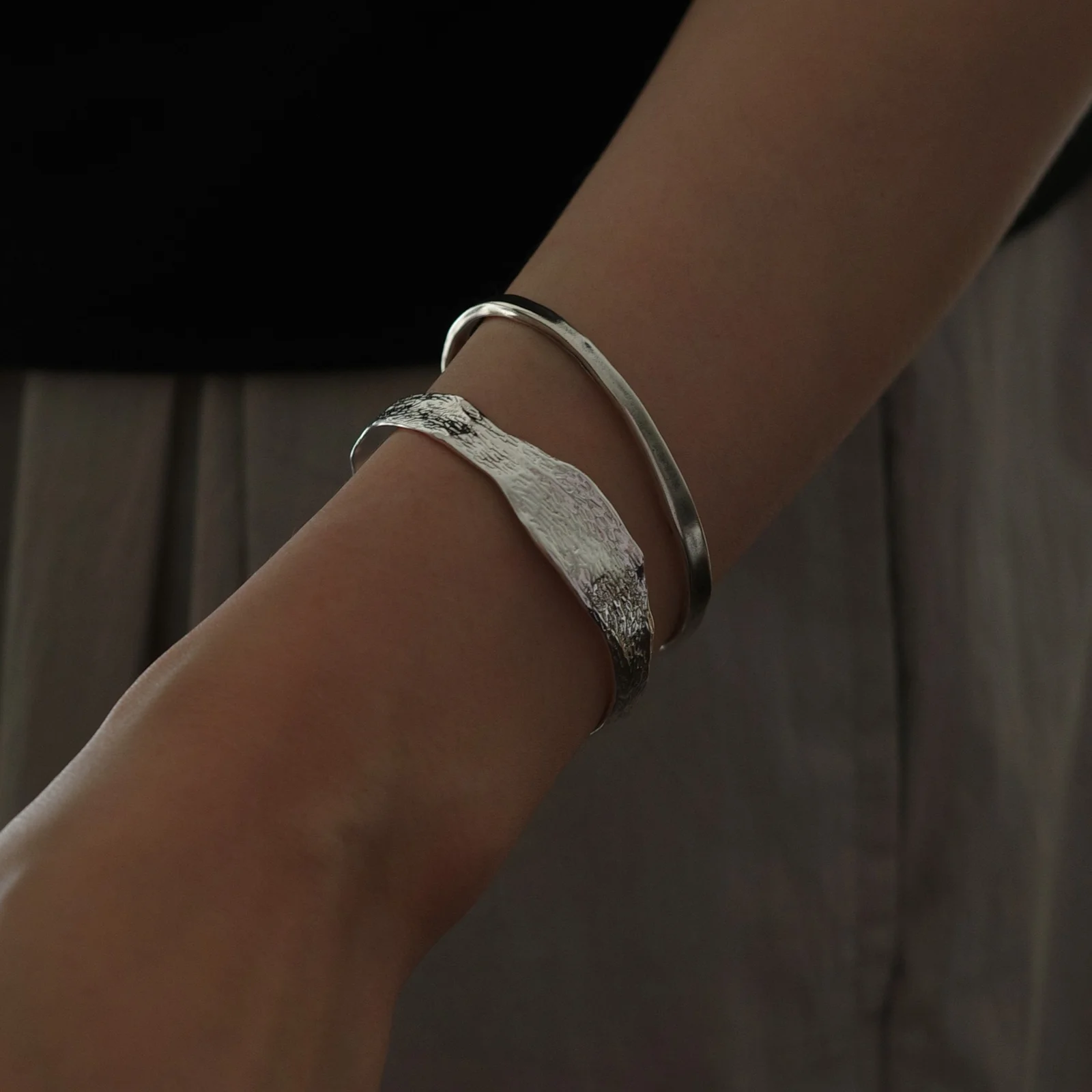 Urban Grove Bangle Bracelet (Silver)