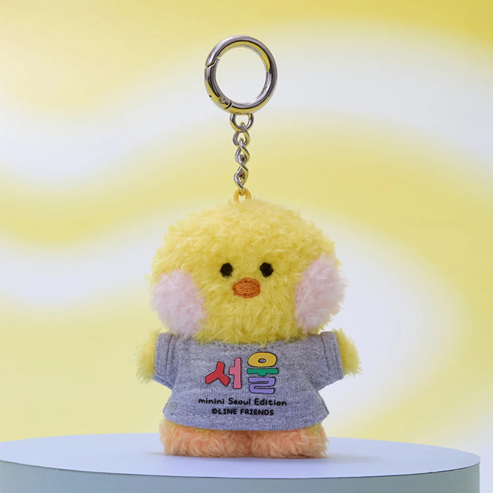 LINE FRIENDS Minini City 版本 首爾 T恤 玩偶 鑰匙扣 Sallini