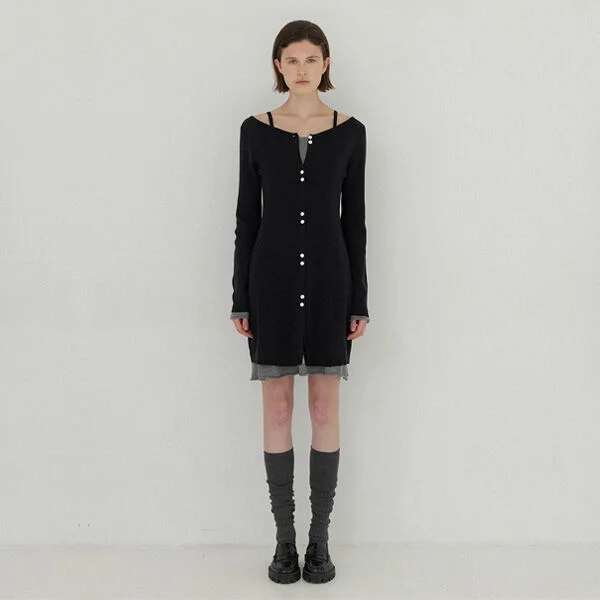 TALLI LAYERED KNIT DRESS (Z-OP-6226)