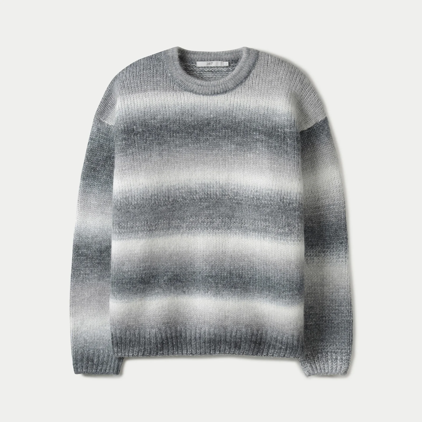 GRADATION CREW KNIT BLACK