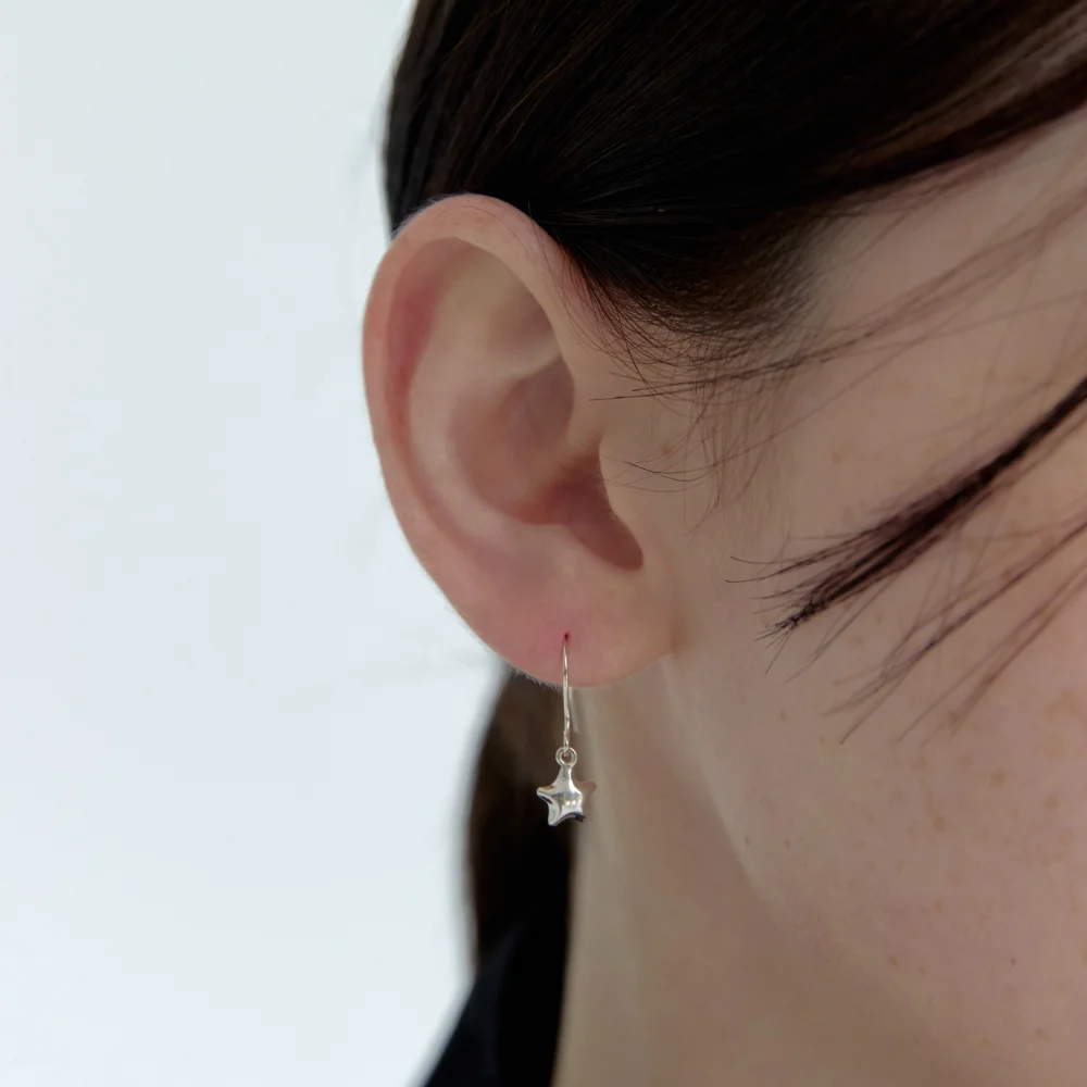 Star hook earrings (2 colors)