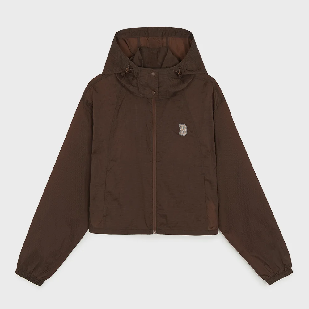 女裝 運動風 防撕裂布 超輕量 透視 防風外套 BOS (Neon Brown)