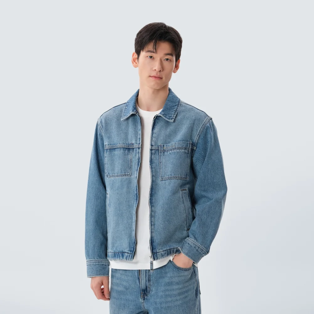 牛仔 外套 Blue (S25ZMFJK76)