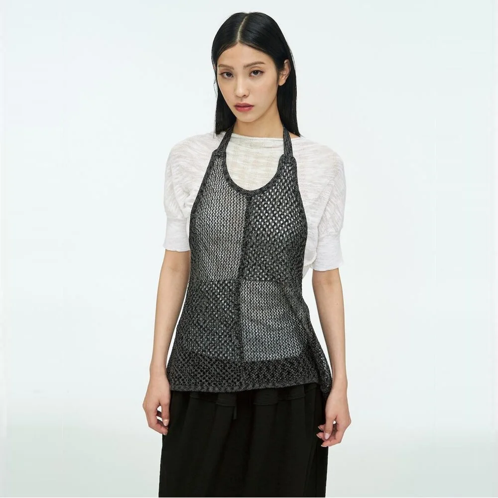 Net Apron Top Black (AG645UA015)