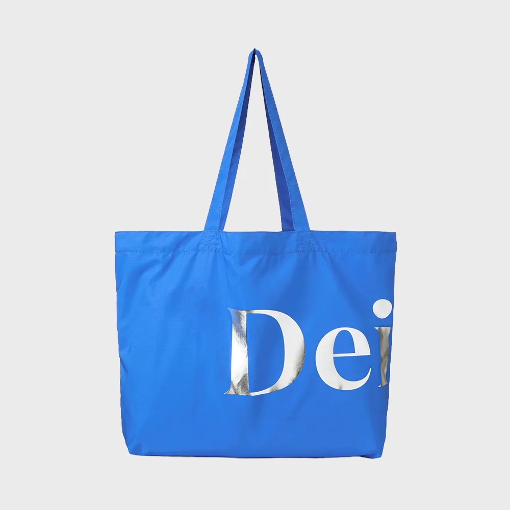 POINT LOGO SHOULDER BIG BAG IN BLUE