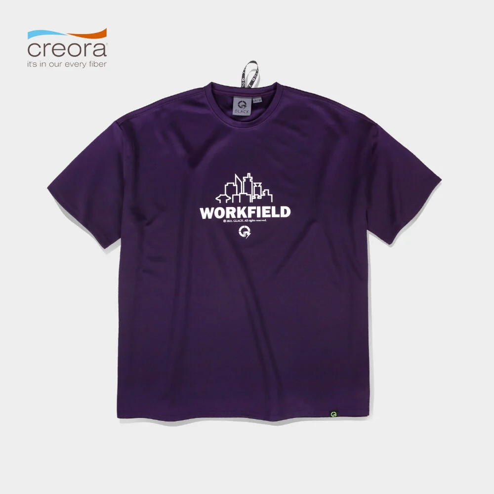 Creora 工作場域 彈力 T恤 (PURPLE)